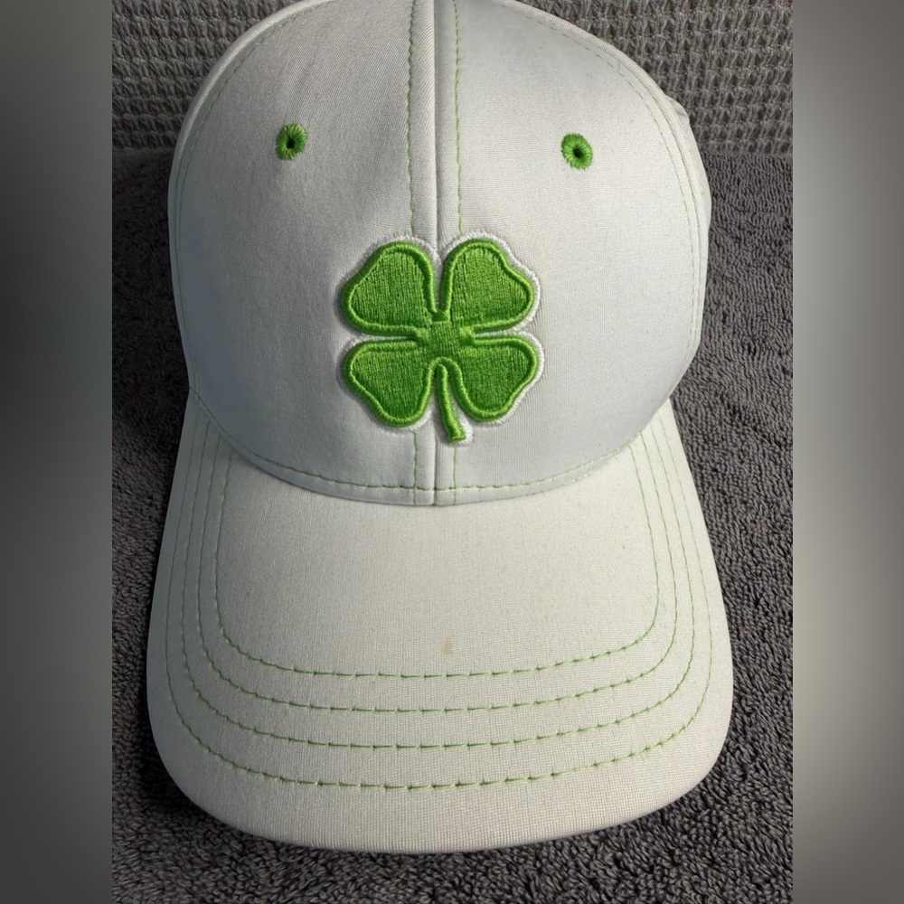 Women's White and Green Black Clover Hat